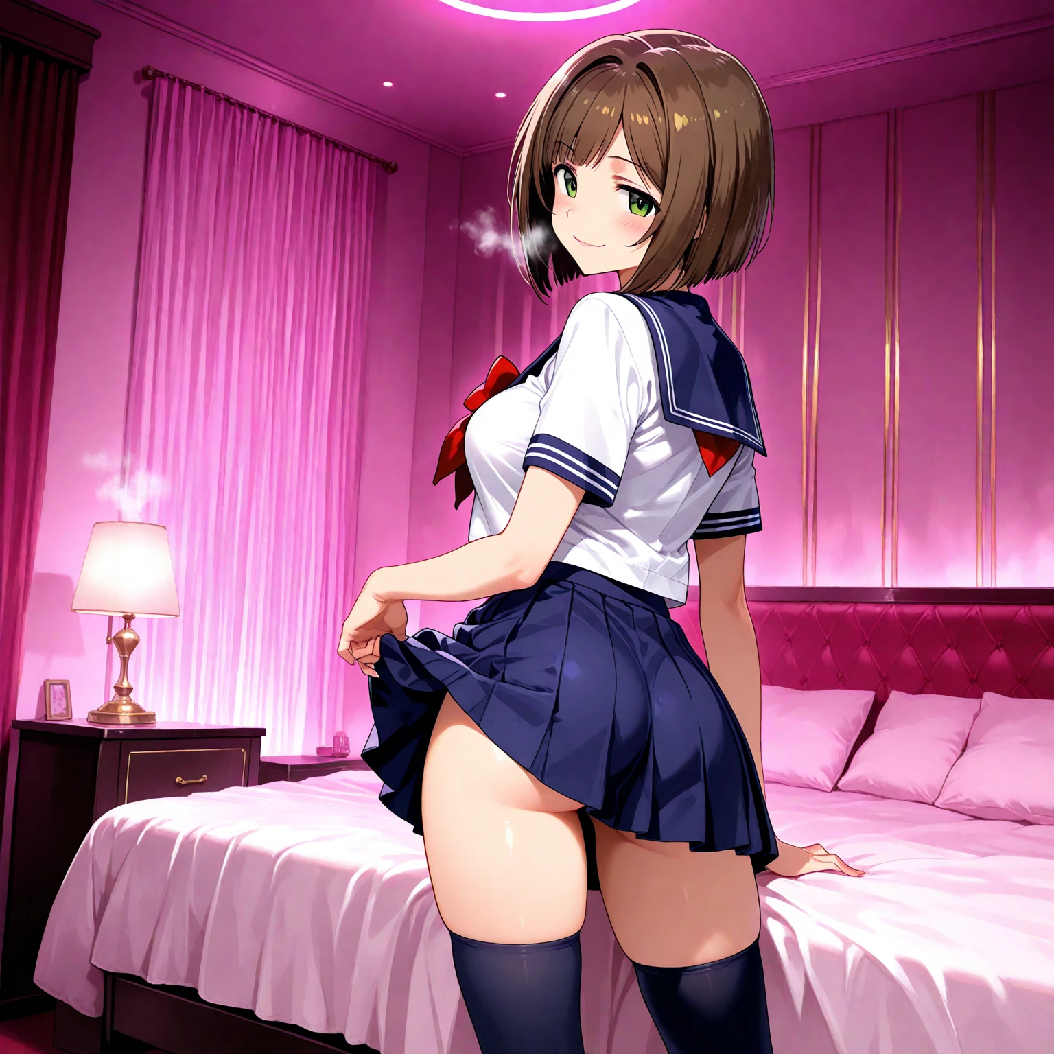 NSFW,((1man with 1woman,Having sex)),vaginal,SEX,Woman on top,from behind,Little girl riding on naked man,cum shots,,Sperma,bared chest,teats,Naked genitals,Revealing clothes,Uma Musume,Nishino flower,Marl,shorth hair,Red headband,Beautiful purple eyes,Purple and yellow dresses,bow ribbon,small tits,Lori,Curvaceous,Smile with open mouth,red blush,Shy face,Top image quality,hight resolution,Best Quality