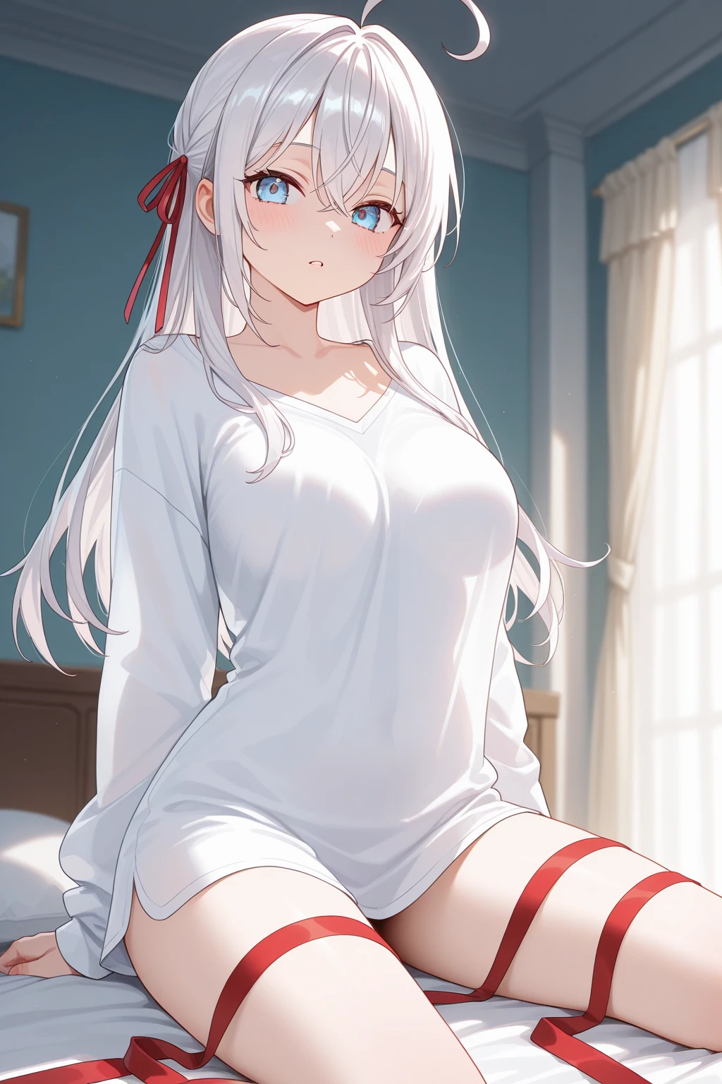 Red lace panties please、
