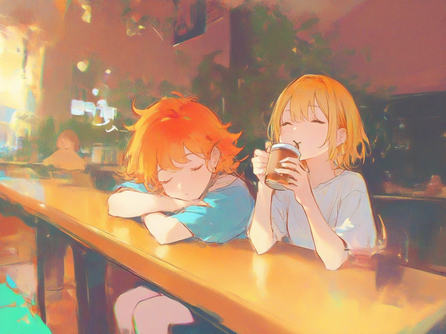 cafe,chill,Sitting in a chair