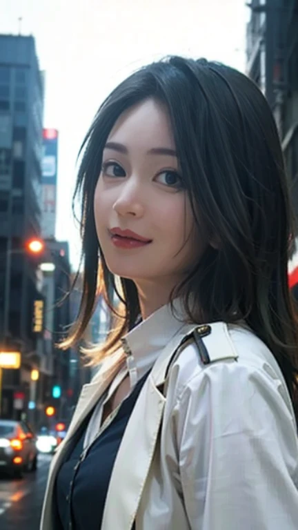 ((best quality, 8k,, Clear face focus :, Black leather suit, black leather suit, dark red tie, dark blue, white and dark black. ,) Long hair blows up in the wind.,) White tattoo 25 years.Big breasts bouncing and overflowing.,) perfect body beauty:1.4. In front of the camera. More intimate. clearer than this, There is an old, thatched hut.,) There are red flowers around.,) The sunlight shines in the evening.,) Full Body°, Highly detailed faces and textures, Detailed eyes, alone, Realistic photos:1.37 .. The fine texture of the tattooed skin.. hand tattoo. breasts tattoo , Shot with a high quality Fuji camera., Color light 45.,000,000 pixels ,)) Too realistic,)