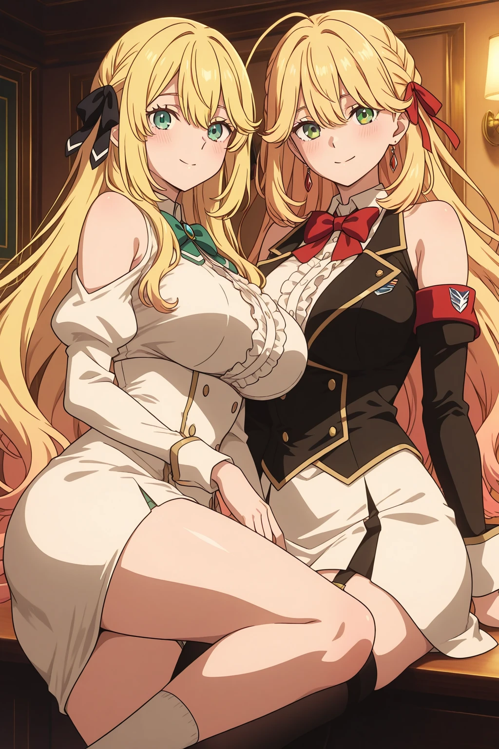 Blonde JK,Colossal tits,