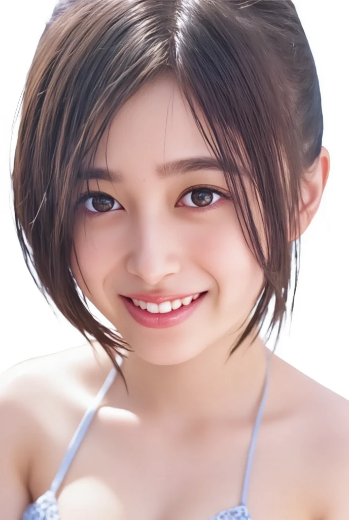 （8k、live-action、Raw photo、highest quality、masterpiece：1.2),(Outdoors,Pool,Front lighting:1.2),((Perfect lighting)),(Twin tails),Watching the audience,Looking up,Sexy pose, strong,Erotic,18-year-old,student,White skin,knees,Absurd,Small Face,Part the front hair from the center、The forehead is visible,(Be embarrassed,Tight eyes,Glare,strong,skinny,skinny,get annoyed)、masterpiece,highest quality、超A high resolution,one person, solo,Close-up shot、cute、Back to Students,(towel fabric bikini:1.3),High school girl,Japanese women,standing,（Photoreal：1.37）、Photon Mapping,Realistic、cuteSmall Face,Brown eyes、prospect、Depth of written boundary、Blurred Background、Real,(I can see the front hair), hair, I can see the knees, thigh,(Nogizaka Idol), actress、Big and ample breasts、Cleavage、Super fine、Low people、(Skin with visible pores:1.2)、(Focus on the face)、8 heads、Natural neck、Check and correct the skeleton