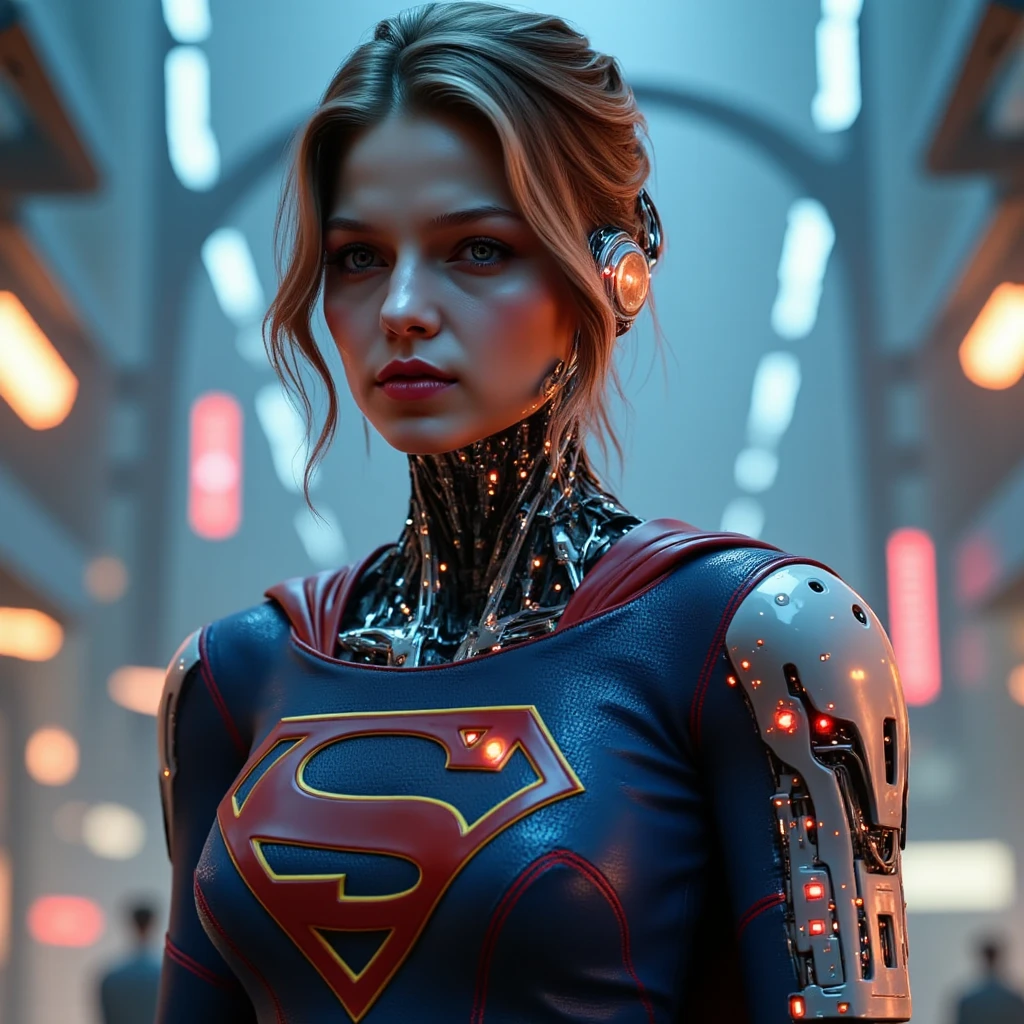 (masterpiece, photorealistic:1.4, extremely intricate:1.3), (photon mapping, radiosity, physically based rendering, ultra resolution, hyper-realistic, hyper-realistic, 8K, (dtx)), teen supermodel , ((lacquered white perfectchainmail armor:0.8, ((mechanical limbs, cybernetic arms, futuristic cyborg, ((weapon, razorwhip))), tattered red cape), intense, [skin detail:freckles:0.8])), metal reflections, blank background, empty room, dark room, black background, no scenery, professional photograph, (straight blonde hair, wind, windy, running dynamic movement pose, arm raised), sharp focus, dramatic, award winning, (film grain, bokeh, interaction)
