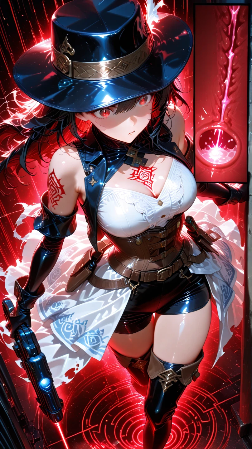 junkotvv como rosariadef rosariarnd rosariafreespirit pelo pelo largo (ojos rojos, orejas de gato) big breasts hair ornament jewelry hair between eyes,Hija，chica adolescente，teardrop，llanto，desgarrado，correa de cadena，behind the arm,kneeling down，encadenar，bdsm，coletas altas