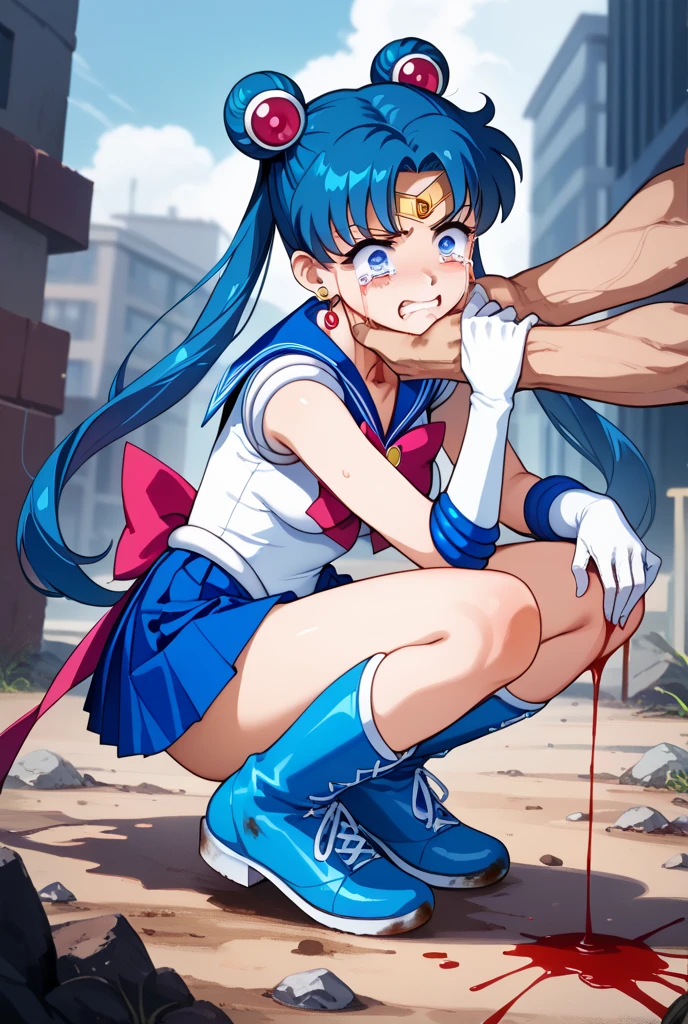 Ralph Bakshi Style, (small:5.0 blue eyed bully girl with long wavy black hair), flatchested, (taunting_expression):4.5, (pubic_stubble):3.0, (fucking the school counsellor)