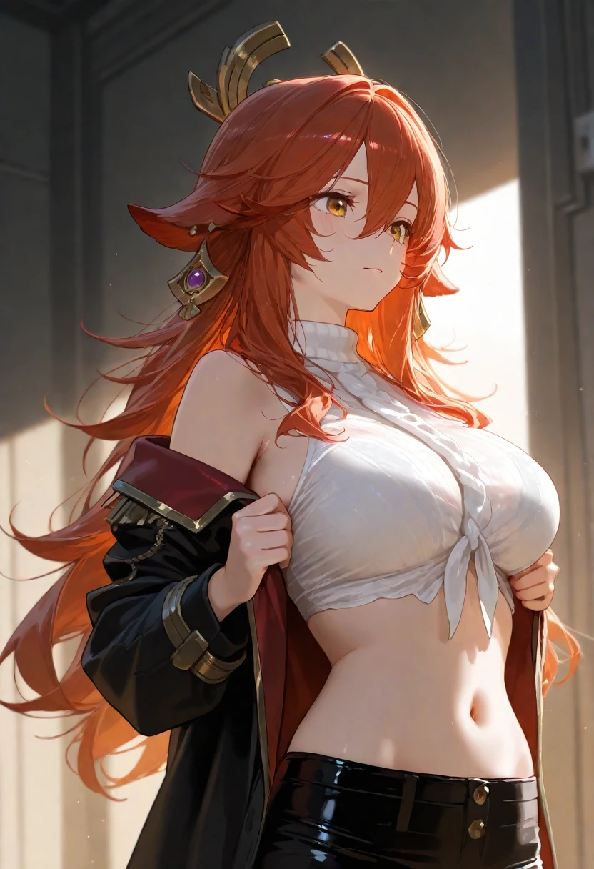 red, (One princess wore a sexy belly dancer outfit with transparent lace sleeves.), (photorealistic:1.4), (Masterpiece, On the side of the road, Beautiful eyes with exquisite details: 1.2),Anime, dynamic gesture, Masterpiece*Portrait, realistic, 3D face, glowing eyes, shiny hair, Shiny skin, alone, (Diaphragm), My hair is very long., smile, from the explosion, (Masterpiece), best quality, shy, necklace, earring,Breast curtain,The crevice is clear.