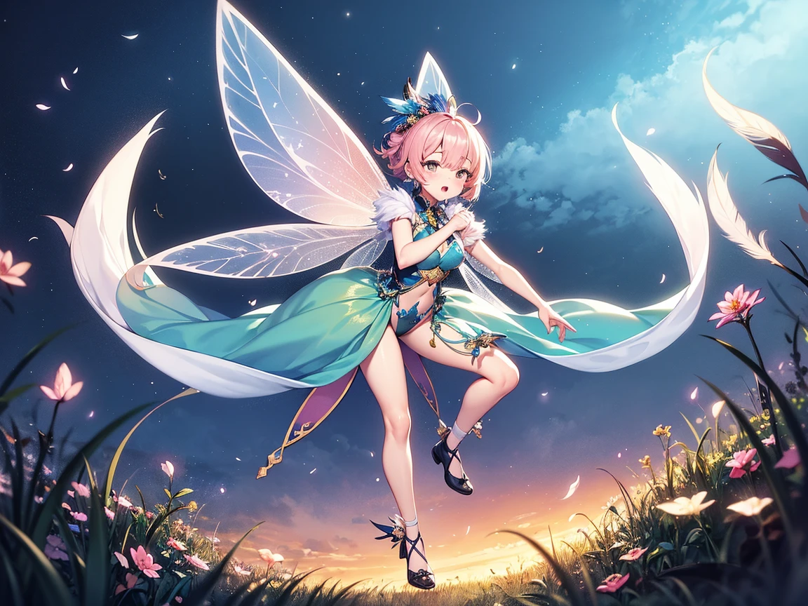 cloud fairy、cute、twins、stick together、cute