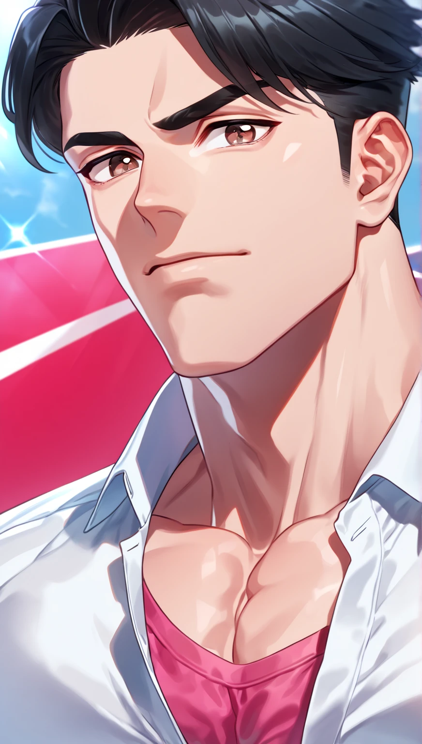 a man holding the thailand flag, detailed portrait, handsome man, muscular body, strong pose, waving flag, patriotic, thailand olympic team, vibrant colors, dramatic lighting, professional photography, 8k, photorealistic