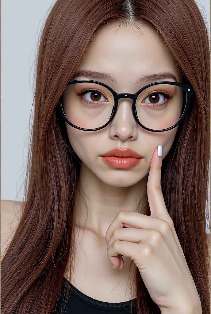 (Cute girl) ,( korean beauty) (raw photo:1.2), (photorealistic:1.4), very detailed eyes and face, beautiful detailed eyes, huge file size, super detailed, high resolution, very detailed, masterpiece,unified, 8k wallpaper, amazing, Fine details, masterpiece, best quality, , light on face, cinematic lighting, 1girl, ((gigantic breasts:1.4)),((wearing a open jacket: 1.6.)), girl wearing a glasses