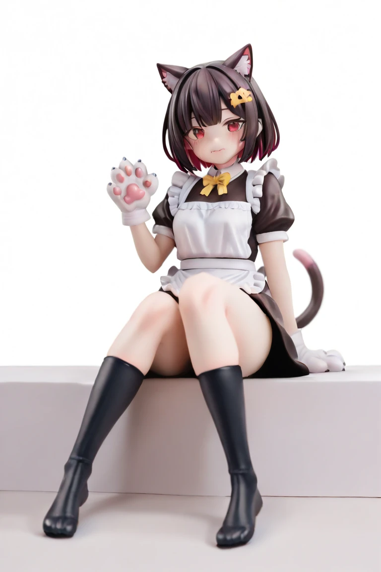 anime style, (dramatic lighting:0.5), best quality, absurdres, masterpiese, highly detailed, BREAK
1girl, solo, excited, aroused, slut, underboob, thicc, BREAK
sexy pose, love hotel, BREAK
blush, deep eyes, symbol-shaped pupils, medium | big breast, skinny, messy hair, very long hair, saturated hair, low twintails, hair between eyes, bangs, heart ahoge, BREAK
cat ears, animal ear fluff, cat tail, fang, :3, (pubic hair:0.9), BREAK
animal collar, fishnet pantyhose, BREAK
<lora:LoRA_Neferpitou:0.8> NeferpitouDef, orange eyes, white hair, short hair, wavy hair, bangs, curly hair, animal ears, hair between eyes, breasts, medium breasts, cat girl, cat tail, tail, cat ears, joints, doll joints, shirt, long sleeves, pantyhose, shorts, collared shirt, blue shirt, spoken question mark, brown shorts, orange shorts, shoes, socks, other focus, hunter x hunter, neferpitou, More doll joints*, (joints:1.4) or (doll joints:1.4)