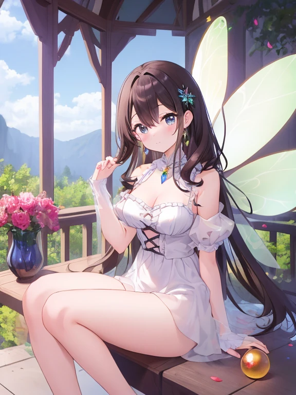 (best quality, 4k, 8k, highres, masterpiece:1.2), ultra-d etailed,(realistic, photorealistic,photo-realistic:1 .37), portrait of fairies,enjoying water play in a beautiful r iver in the forest,fairy with detailed face and hands, enchanted woodland scene, sparkling water, sunlig ht streaming through the trees, vibrant colors, ether eal atmosphere, delicate wings, flowing dresses, mi schievous expressions, shimmering reflections on t he water surface