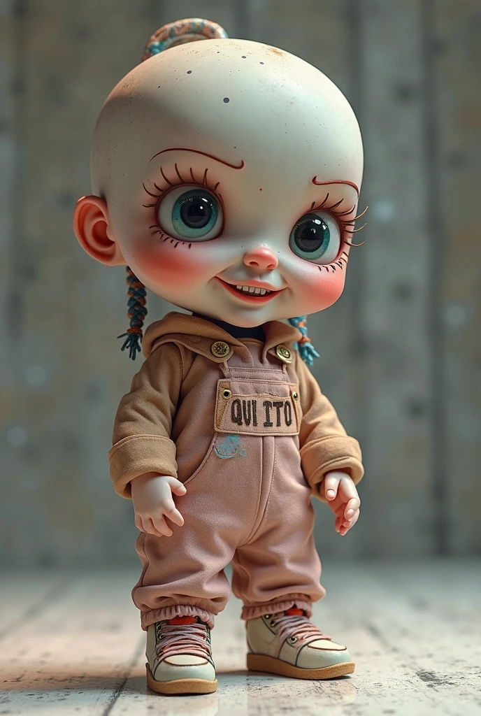 score_9, score_8_up, score_7_up, score_6_up, score_5_up, score_4_up, score_9, a Chucky doll killer, blue round eyes, plushie standing on a real table