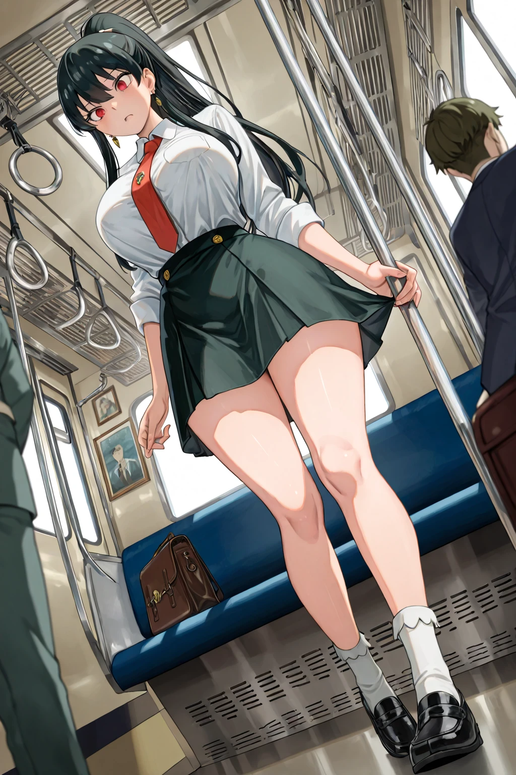 shirase sakuya,Multiple penis ejaculations,penis,Slender and sexy woman,,deep throat,Black thigh-high boots,Beige jean shorts,in the train,Molester,Multiple men,A man grabs a woman's arm,rape,Sex,Creampie,A lot of semen,profile,ponytail,Anal,