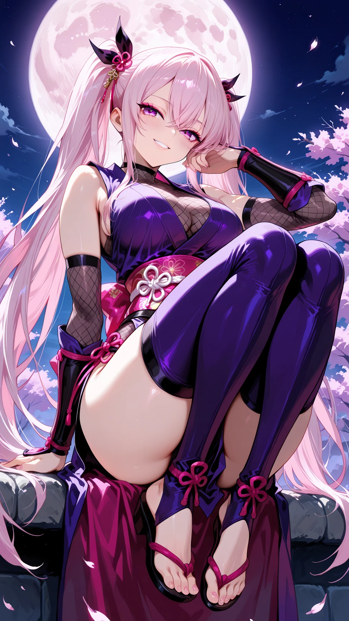 (nsfw:1.3),(1 person),January，Dear Beautiful Flower Fairy、Peach Eye、White Hair、Transparent Wings、Upskirt blown by the wind:1.2,Flickering with the starlight,Beautiful blue sky and white clouds、Transparent Wingsを持つ少女、smile、Beautiful garden background、Gentle and transparent、Anatomically correct、Delicate pattern、Pink rose space、Soft Light、( Bokeh)、masterpiece、Very detailed、Epic elements、Highest quality、16K、Beautiful romantic fantasy digital art、Amazing fairy tale fantasy digital art、Legendary Fantasy、UHD resolution、Detailed drawing、actually、actuallyมาก、Cinema Light、Award-winning photography、Various colors、Realistic Textures、Very realistic、incredible light、( Side Lock )、( Beautiful:1.3 )、(Cowgirl:1.3)、(Squats with legs wide open:1.3),(Sit with your legs wide apart:1.3),(Very clear beautiful panties:1.3),(Underboob:1.2),(Belly button exposed),(garter belt:1.3),((Garter Straps:1.3)),(stockings:1.2),(The Goddess Descends and Sits:1.2),(From below:1.3),(whole body:1.3),(((Lower Body))),(two　Side　UP　hair:1.8)(Beautiful ass:1.2),(　purple hair　　)(｛　　yamashiro768:1.5　｝),