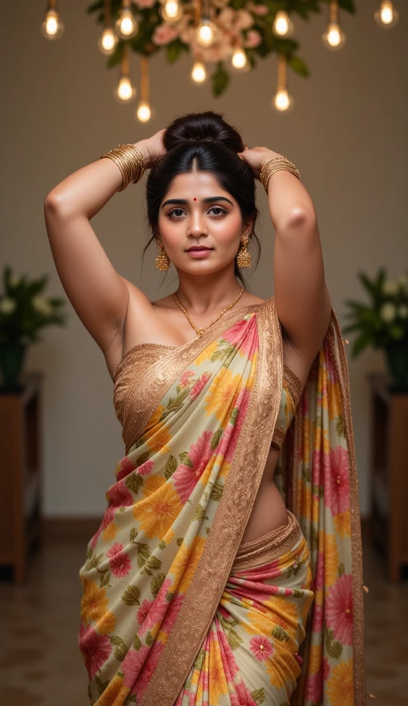 Foto RAW, anusha bhatia in a white sari posing for a picture, traditional beauty, beautiful goddess, thick beauty, indian goddess, very seductive pose, photo of a beautiful woman, young goddess, a stunning portrait of a goddess, a beautiful woman in white, portrait of a beautiful goddess, stunning elegant pose, a beautiful young woman, cute elegant pose, beautiful pose, very beautiful photo, indian actress, beautiful hairy armpits, detailed armpits , model photoshoot, professional photography, professional photoshoot, outdoor shoot, professional photo editing, 8k, 32k, dslr,