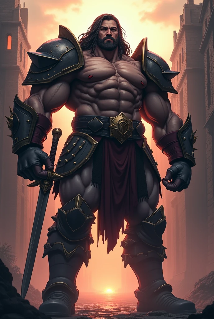 League of legends character Sett with staff