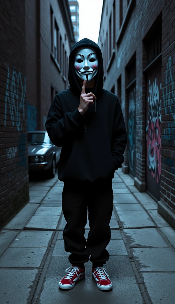 Guerrilla with an Anonymous mask