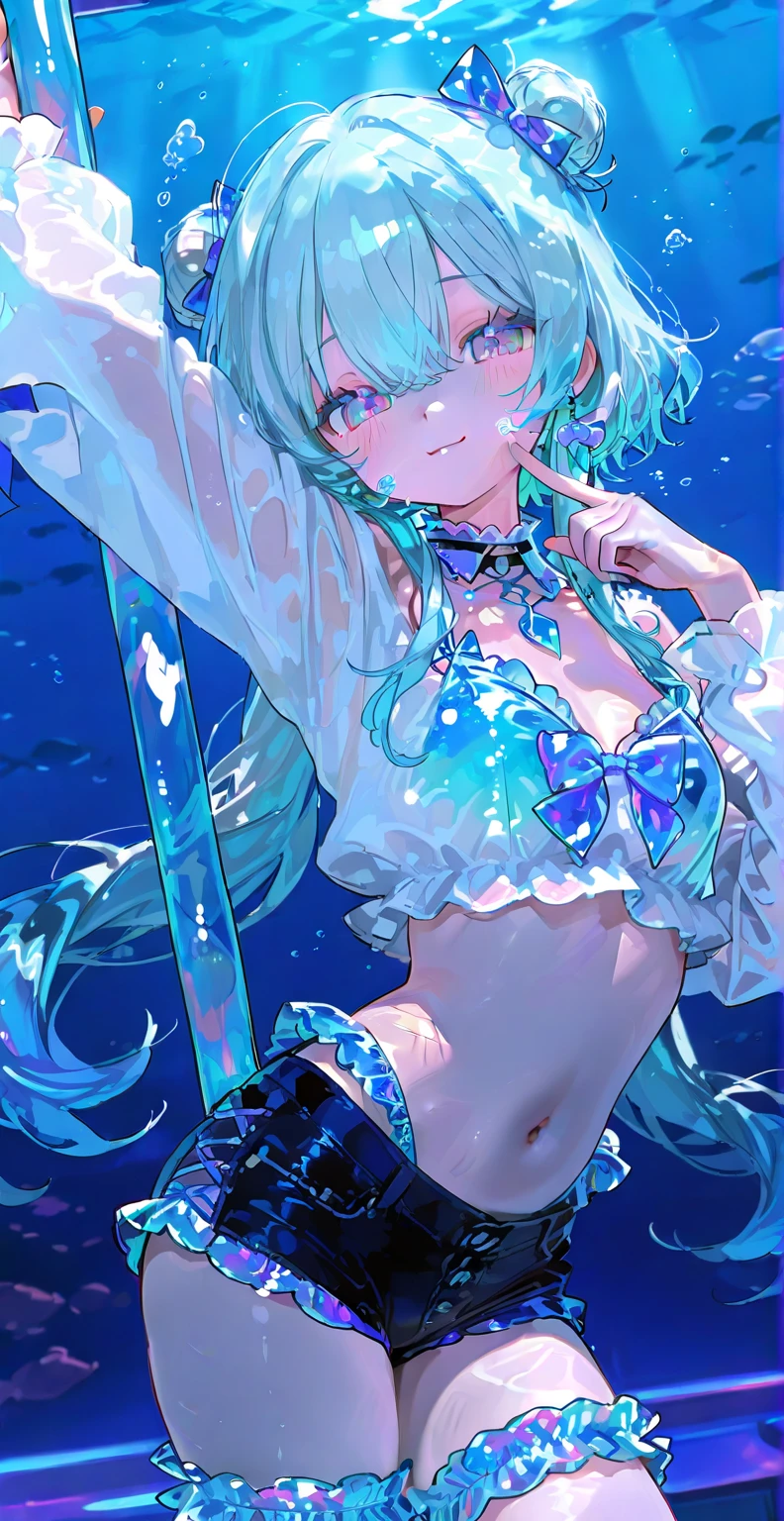 girl,Light blue hair,Bob,Minecraft Bikini