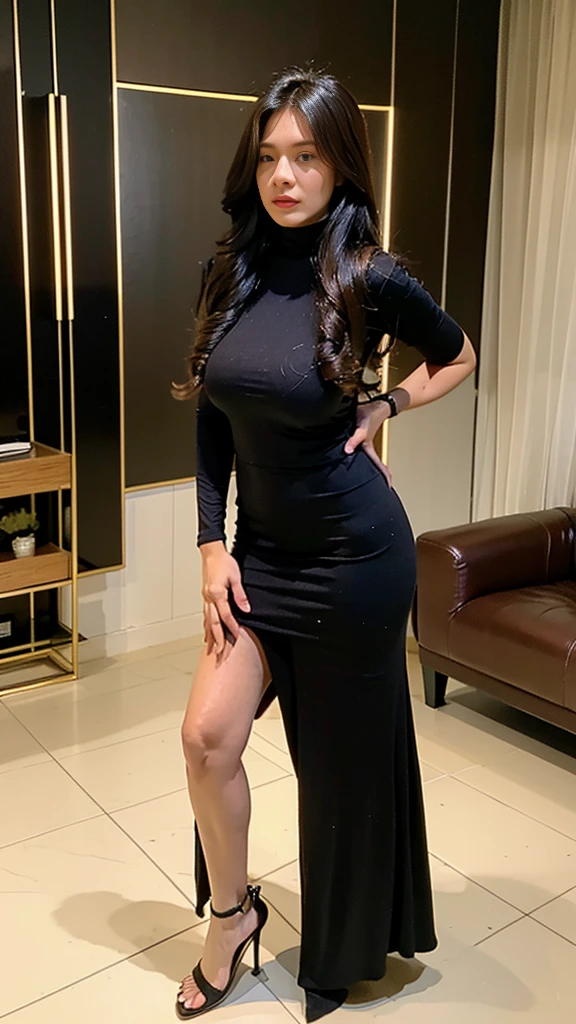 (Obra maestra, 16k,8k,4k ,Ultra detallado:1.1),(Cara hermosa:1.1),(1girl:1.1),25yo, Slim body, perfect Legs, (Lift Jewelry:1.3),(urination:1.5),(avergonzado:1.3), provocative (formal dress:1.5), black stilettos, hight heels, long curly haired girl, peeing self, wetting her clothes, can't hold her pee face, wetting herself desperate, pee desperation pose, her body can't hold her pee and wets herself at the office, pee runing down her legs, standing up, hyper pee desperate face, big pee pudle