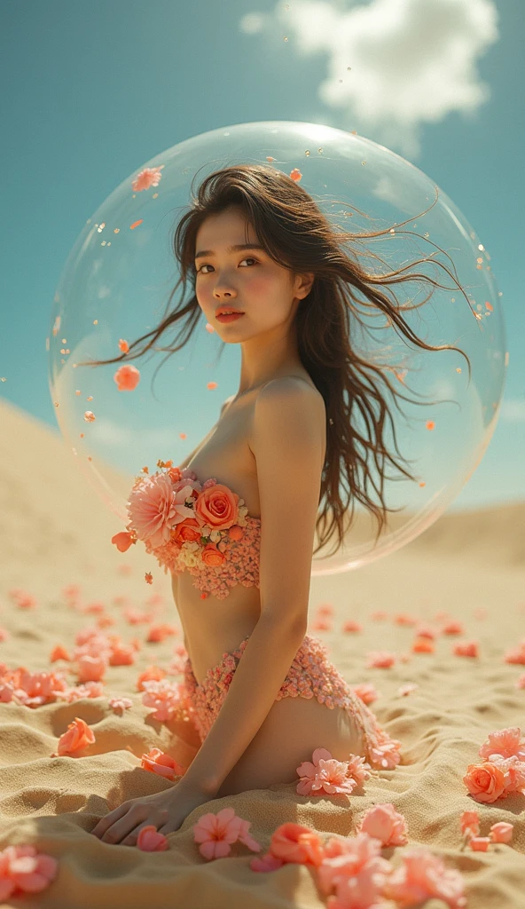 universe、planet、beauty、Two women、fly in the sky、whole body、smile、Show half of your teeth、masterpiece、Mysterious