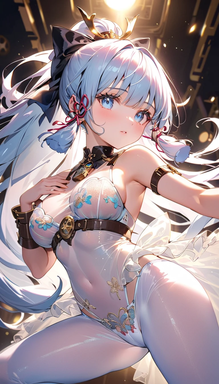 19 years old, ((huge boobs)) large breasts, triple D cup breasts, sexy, horny,((huge tits))、Stand on the cloudagical girl、Pastel clouds、perfect anatomy、small face、small nose、plump lips、twin tails、rainbow colored hair、white lingerie 、disheveled clothing solid white background ))、highest quality、High resolution、High resolution、cinematic lighting、professional photographer