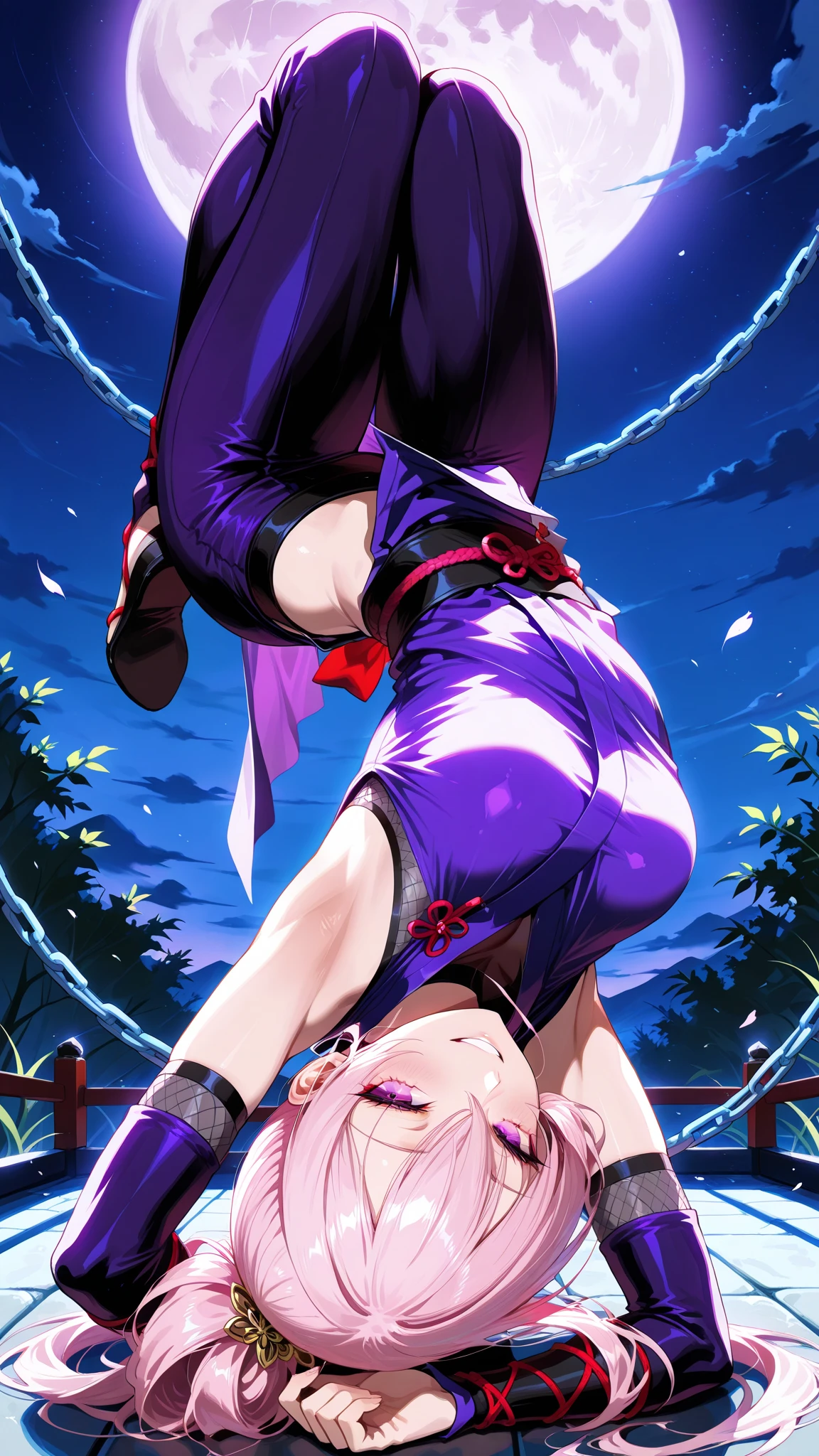absurdres absolutely resolution, insanely detailed, (iridescent:1.3), (pearlescent:1.3), (blue, pink:1), vibrant colors, (rain:1.3), reflections, (solo), (1 girl), pink hair, purple inner hair, evil smile, twintails, corset, red miniskirt, short sleeve, zettai ryouiki, water effect, Factory, arm up, splashing, Wet clothhes, see through, reflection, mist, water, puddle,splashing, drop shadow,