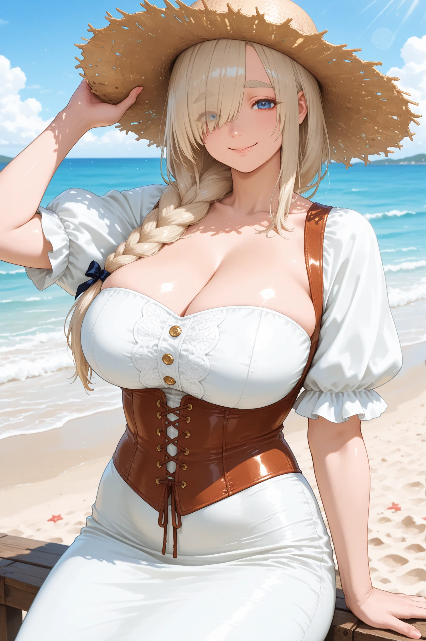  Elsa,chubby face,invent,face detail,blush,purple eye shadow, rose in hair,arise from,simple background, looking to the side,half shirt, White dress, No blouse, without bra, visible chest peak, (big tits) (big breasted) (fully exposed chest) ( naked and visible nipple) (big tits) (big breasted) (fully exposed chest) ( naked and visible nipple) big tits) (big breasted) (fully exposed chest) ( naked and visible nipple