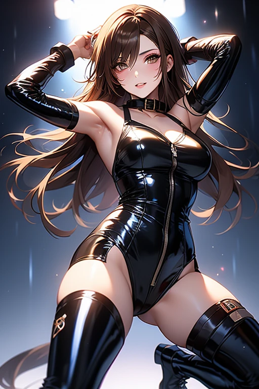 Primary school students、child、Long Hair、Small breasts、Small breasts、child体型、Nipples、Angry、Glare、Raising eyebrows、Sweat on the cheeks facing forward、((spy、Bodysuits、Fishnet tights))、Laboratory、(((Restraining the body with chains、Place your arms behind your head、Show your side、first round、Body nailed to the wall)))、8 year old 、Realistic body、Spread your legs