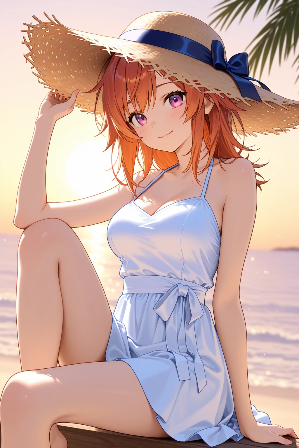 Amelia Watson on the beach