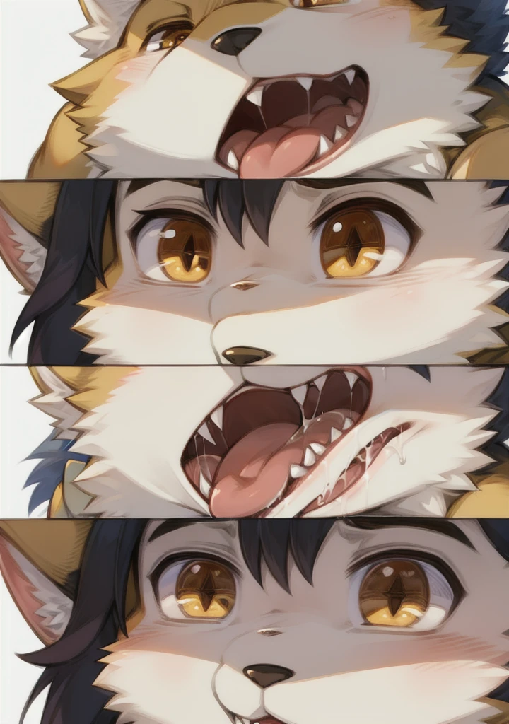 Animal, furry, male, fluff, naked, half undressed, anthro, getting fucked in school, canine penis, pleasuring viewer, cum, moaning, viewer oral fucking the boy, reaching for the viewer, oral to viewer,making love to the student, high quality,canine penis,