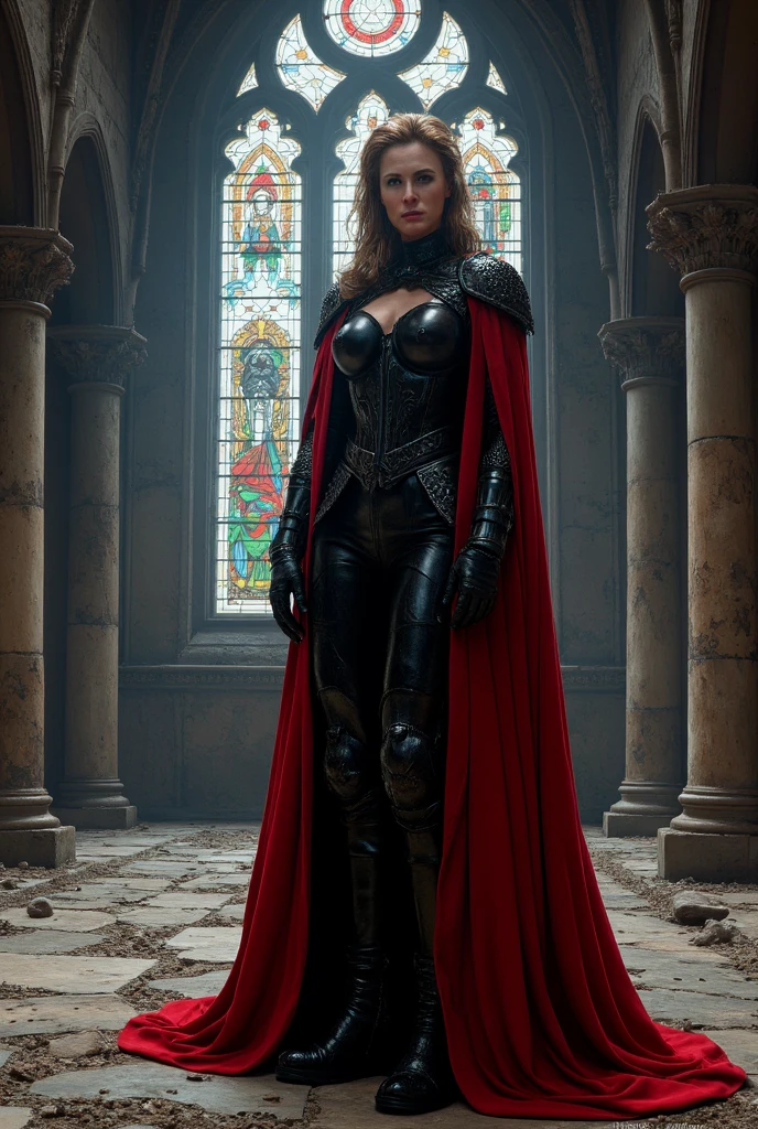professionally shot photo of beautiful Cersei Lannister as steampunk dominatrix, smirking, sadistic dominatrix goddess, leather, gloves, Victorian cityscape background, detailed textures, sharp focus, ultra-high pixel detail, 16k RAW footage, masterpiece