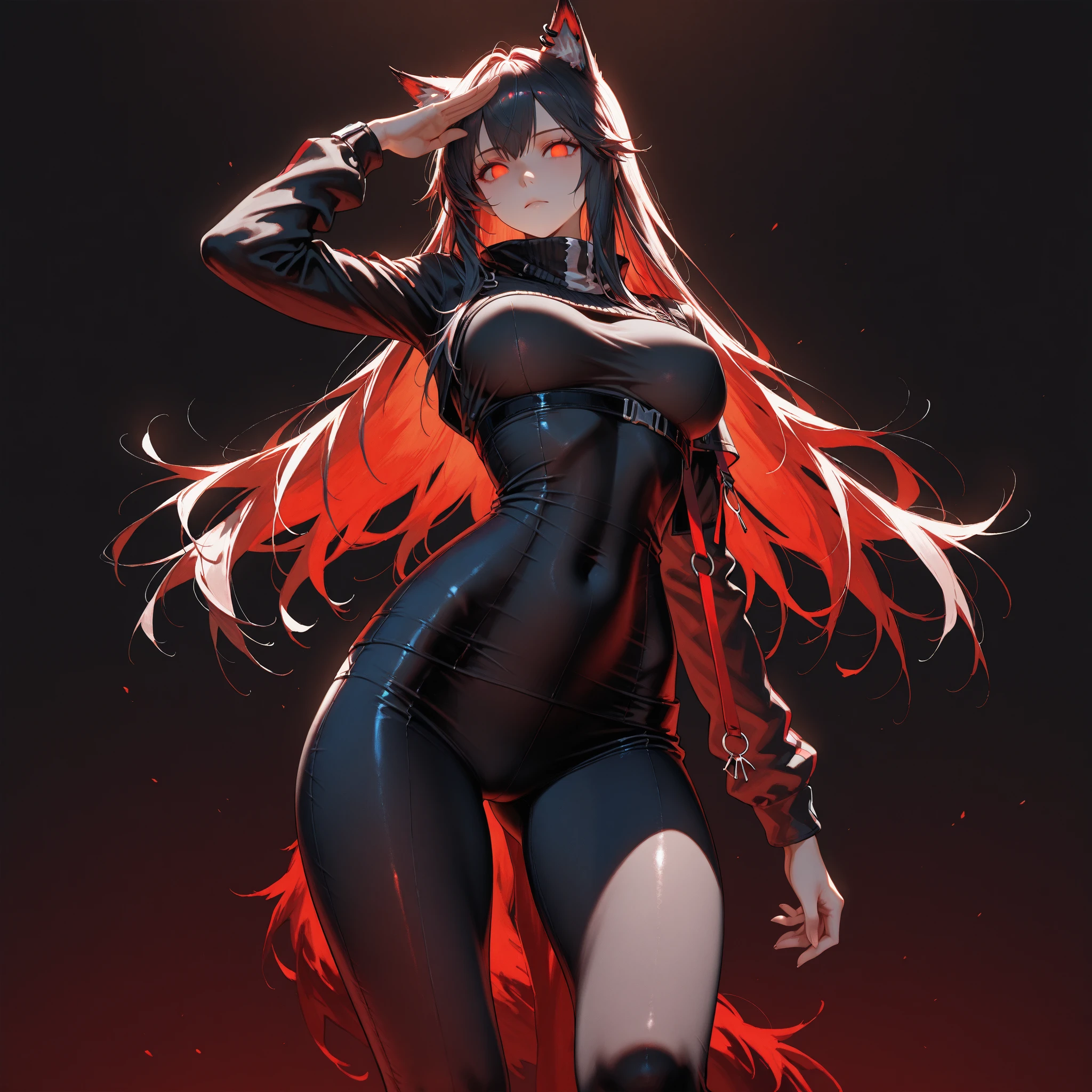 (work of art:1.4), (intrikate:1.2), (detailded:1.2), (swirly vibrant colors:1.2), break, (cyber punk:1.0), (synthetic wave:1.0), (psychedelic:1.0), (whole body:1.0), (dynamic pose:1.0), (from low:1.0), break, (1 girl:1.0), (Tough:1.0), (long hair:1.0), (moving away from the explosion:1.0), (sexy tech clothes:1.0), (cyber punk_アニメ:1.0), break, (machinery:1.0), (tecnology:1.0), (color explosion:1.2),