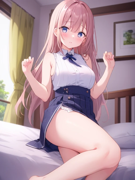 show panties, 1 girl, alone, smile, looking at the viewer, masterpiece, 最high quality:1.4,high quality, be familiar with,