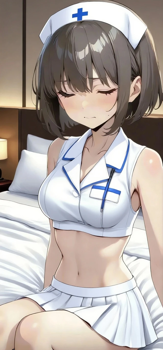 {Japan Slender Beauties}, High Definition, Best Quality, {Masterpiece}, Super Detail, {School Swimsuit}, Caustics, Detail, Full Fingers, Movie Lighting, Short Hair, No Red Cheeks, School Classroom