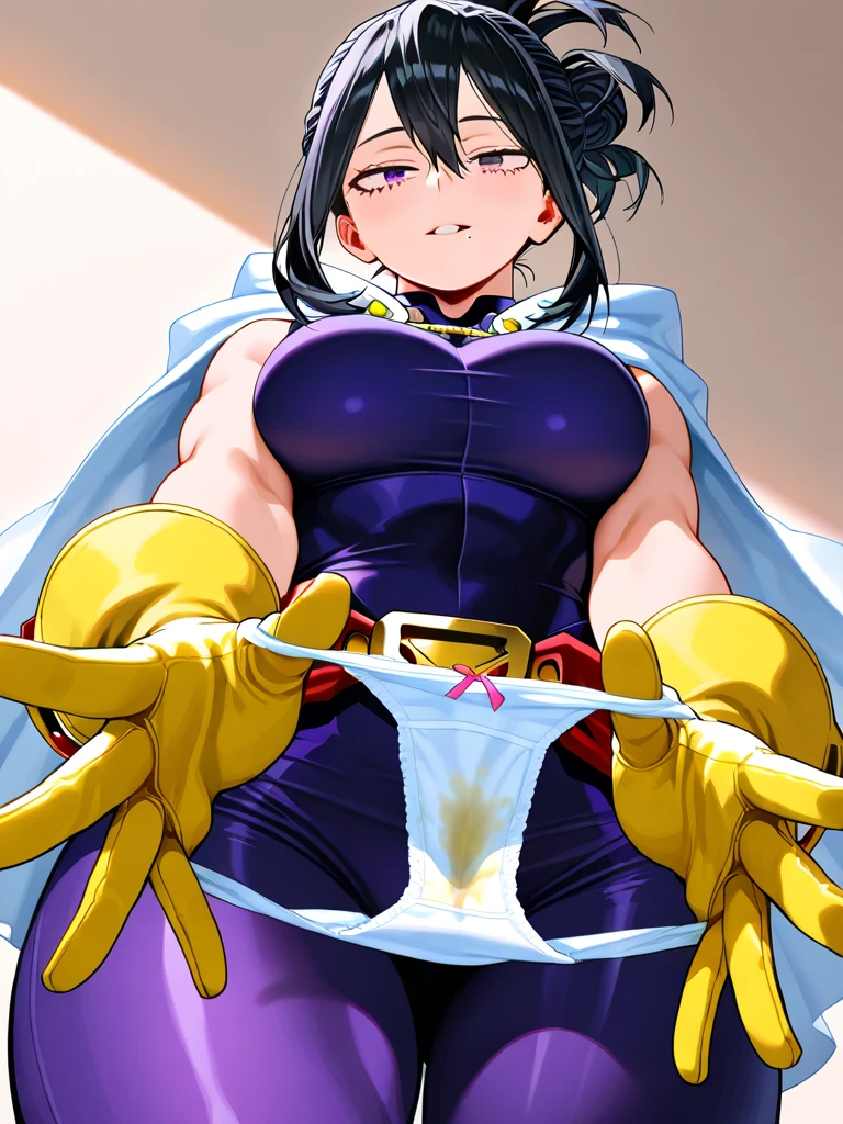 (Perfect body),Best Quality,(8K Portrait),(Official art)、(NSFW)、egypician、(((muscular)))、embarrassed from、1girl in,(:o)、One eye is closed、Mouth open、(((thick thighs)))、(((blush))),(Sweat),(large udder)、(((big butts)))、((Dark hair)),((bob cuts)),Short hair,Blunt bangs、 (Yellow eyes),(((ripped clothing)))、Blue striped panties、GOLD accessory、((sandal))、Lying on the ground、Armpits、((Ruins in Egypt))、spreading legs