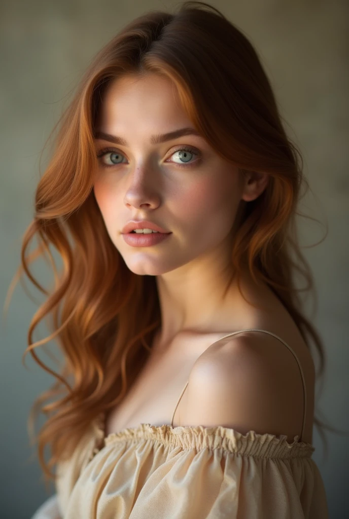 European girl
In tube dress
