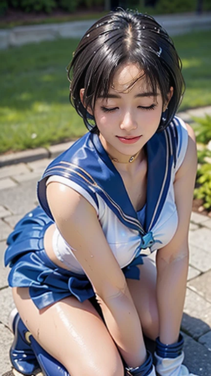 ((top-quality、masuter piece:1.3))、２０1 year old girl、Beautiful girl emphasizing slender abs:1.3、(short ponytail hair、huge-breasted:1.2)、(((Touching the pubic area with your hand:1.2、Climax face)))、hyperdetailed face、A detailed eye、二重まぶた、Face of sexual pleasure、Panting face、Iki face、beautiful countenance、barechested、Full body like、sexypose、Resort Night、((Make the body stand and arch、barechested))、a wet body、((barechested、Climax posture、Touching the pubic area with your hands)、You can see the shape of the nipple、(((The nipple is visible、Pubic area visible、Wet、My legs are wide open)))、(((Climax face、Touching the pubic area with your hand、natta)))、Raw photo、Face in love、Take off the skirt of a see-through sailor suit、no panty、no-bra、Photo Quality、Toned waist、Beautuful Women、Beautiful waist constriction、On the way to take off your panties、The pubic area gets wet and the juice drips., (top-quality), (ultra-detailliert), (​masterpiece), (wall-paper), (详细的脸), (dynamicposes、See-through sailor suit)、(((Open your pubic area with your fingers to show off、perfect leg、Perfect fingers、Standing with legs open)))、Open your legs、Gooey crotch、The juice is filamentous.、Beautiful crotch、Precise pubic area、Wet eyes、Beautiful ass、Stand and stick your buttocks out、Press your crotch against the camera、Spread the pubic area with your hands、high-heels