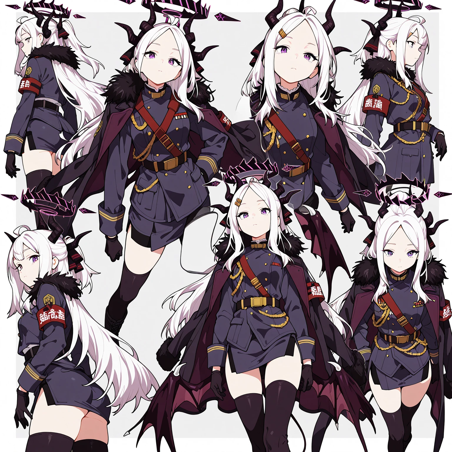 anime girl, grey hair, long hair, short hair, straight hair, bob cut, dilated pupils, devil pupils, open mouth, embarrassed, blush, tongue out, expressionless, naughty face, naughty, yandere, fang, rape face, anime, Conceptual art, high detail, anime style, reference sheet, from side, from below, from behind, from above, UHD, masterpiece, anatomically correct, super detail, high details, high quality, best quality, highres, 8k, caracter design, art concep, medical jacket, vampire, elf ear, front view, show fangs, pale skin, cool outfit, cute, adorable, full body