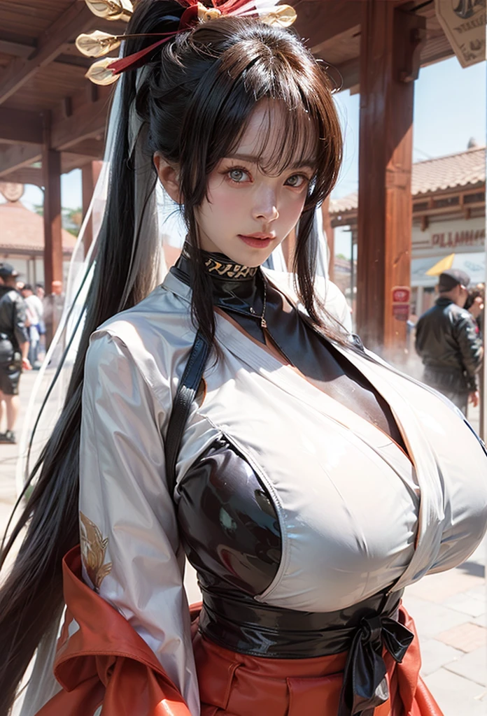 ((best quality)), ((masterpiece)), (detail:1.4), 3d, Beautiful cyberpunk female figure,high dynamic range(high dynamic range),Ray tracing,NVIDIA RTX,super resolution,Unreal 5,subsurface scattering,PBR texture,Post-processing,Anisotropic filtering,depth of field,Maximum clarity and sharpness,multi-layer texture,Albedo and specular maps,surface coloring,Mitsu-accurate simulation of material interactions,Perfect proportion,Render by Octane,dichroic light,Large aperture,Low ISO,white balance,Three rules、8K raw data、Beautiful bright blue pupils,off shoulder clothes,excellent student,Exquisite face and eyes,long eyelashes,blush blush,Fine and fluffy hair,pink lips,pure,cute big breasts,sweet girl,Gorgeous Hanfu,luxury,Butterfly,Sakura petals,beautiful hair accessories,Long hair to waist,hair blowing in the wind,,wearing a skirt,Upper body, ( big breasts, Sexy, beautiful, Perfect body: 1.3)