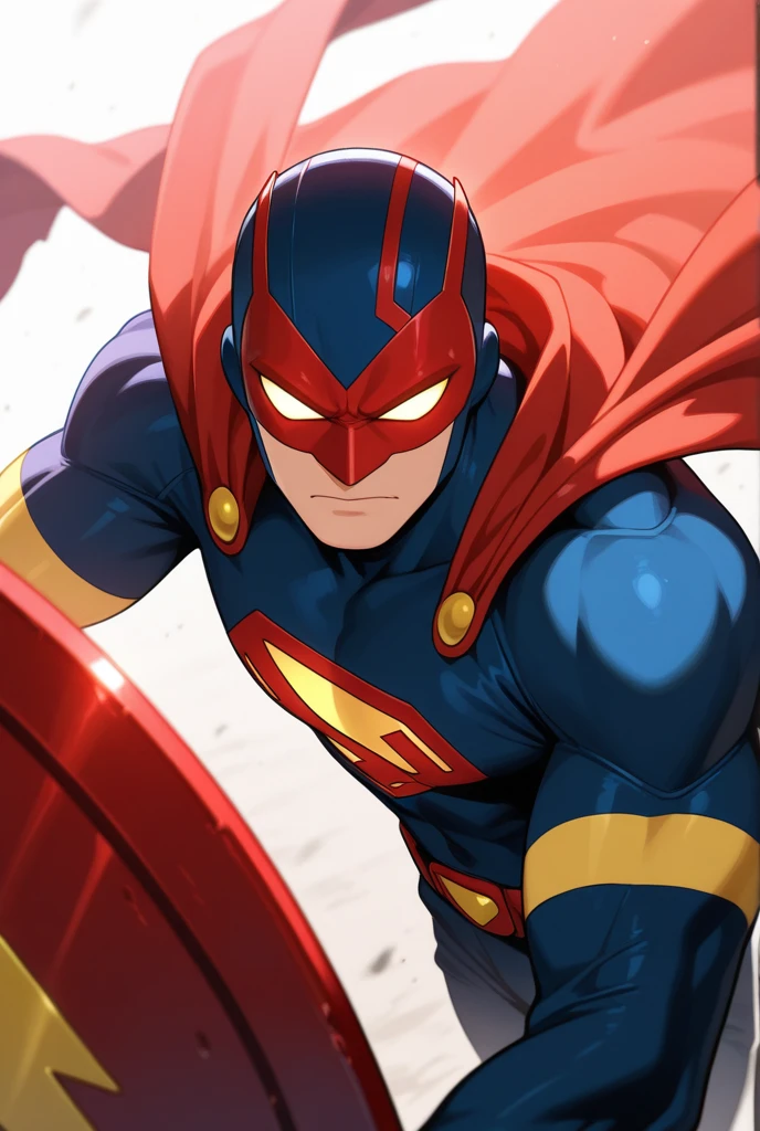 Superhero, hero, strongest human, strong and robust male, savior, bound, subdued, unable to move, immobilized