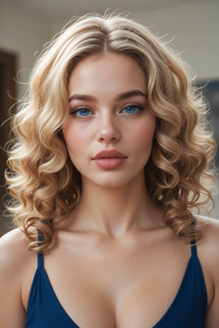 Beautiful boho women stunning merge of Alison Brie. Paige Renee Spiranac, Scarlett Johanson. with Navy-blue-dress. blue lace. copper colored hair that is coarse, wiry, and tightly curled. It often has a rough texture, feels stiff to the touch, and may be prone to frizz and tangling. The curls can be densely packed. The Official Art – An Award-Winning Digital Masterpiece In 4K Ultra HD, Extreme Detail And Intricate Realism. This Concept Art Brought To Life By The Hands Of Artists Like Wlop & Artgerm In A Stunning 2D Vector Illustration. large, perky, full, well shaped spherical breasts. Background is a panoramic vista.