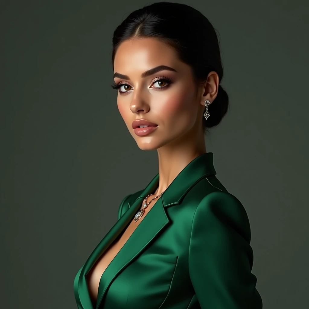 Forty year old brunette in green velvet dress, [[rachel bilson]], (Rachel Weisz), Jessica henwick, Kelly brook, [Elizabeth Hurley] , Penelope Cruz, Kelly Macdonald, Jessica Biel, ((chubby)), intricate, bright soft diffused light, detailed skin, detailed hair, realistic skin texture, pores, texture, detailed eyes, professional, 4k, shot on Canon, 35mm, shallow depth of field, max detail, roughness, real life, ultra realistic, photorealism, photography, glamour, natural shallow depth of field