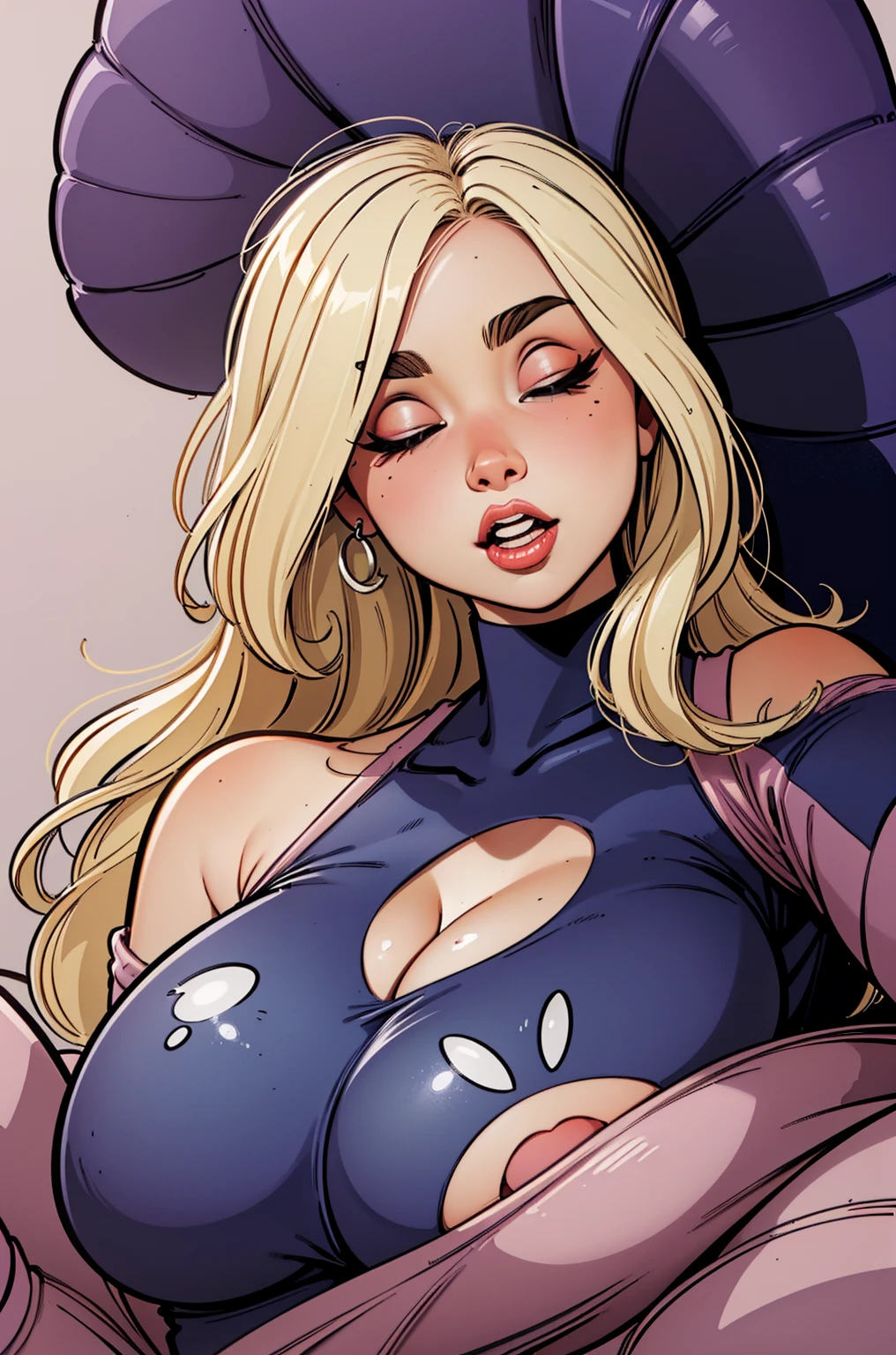 1male,20 years old,Huge breasts, solo, Female Spider-Man,Sexually revealing ((naked)),(((one sad little penis, from the front))), She has long flowing blonde hair, Bare genitalia, lying on her bed,Bigchest,Wet straight hair,Sweat profusely,drenched all over the body, From the front side, hair straight, mostly cloudy sky,(((masterpiece))),(Very detailed CG unity 8K wallpaper),best qualtiy,(Eye focus, sface focus, Character focus, close-up face:1.2), (Dutch angle, cowboy lens:1.3), (Guido Daniel's hand:1.4), flat bangs, colorful refraction)))), BREAK BREAK BREAK, (PureErosFace_V1:0.4), (ulzzang-6500:0.6),detailed background,beatiful detailed eyes,Bright pupils,(Very fine and beautiful),(Beautiful and detailed eye description),ultra - detailed,tmasterpiece,)),facing at camera,A high resolution,ultra - detailed),Beautiful legs and buttocks,Very long hair,legs are open,Emotive expressions,Open-mouthed,Chest sagging,nakeness, Bulge,Expose the genitals,revealing breasts,Camel toes,with no underpants,extremely large bosom,Extremely colorful,Most detailed,fully body photo,The face is well lit