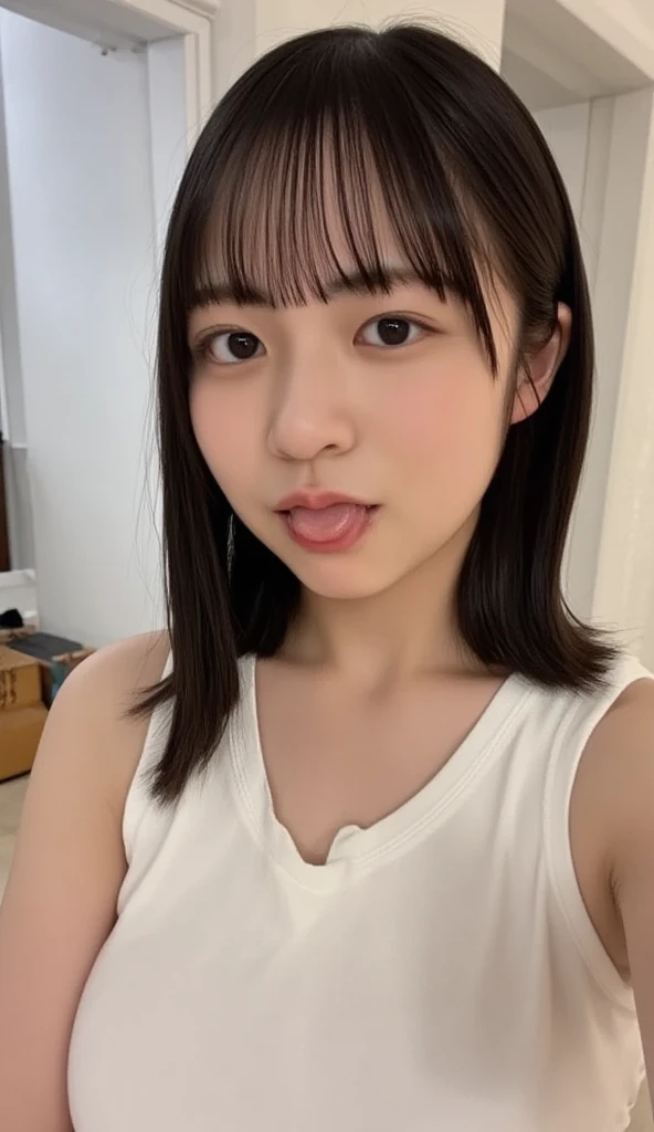 15 years old,18 years old, baby face, topless,nude,smile,,small breast,,exquisite, ultra detailed,masterpiece,high qulity,highres,8k,nude, baby face