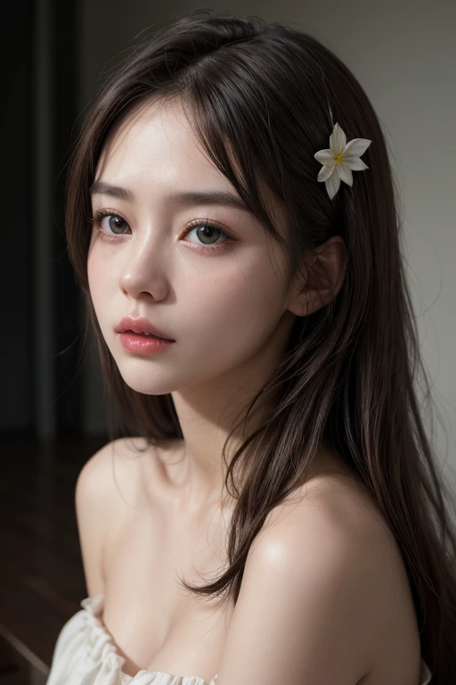((best quality)), ((masterpiece)), (detailed), perfect face of indonesian in lingerie