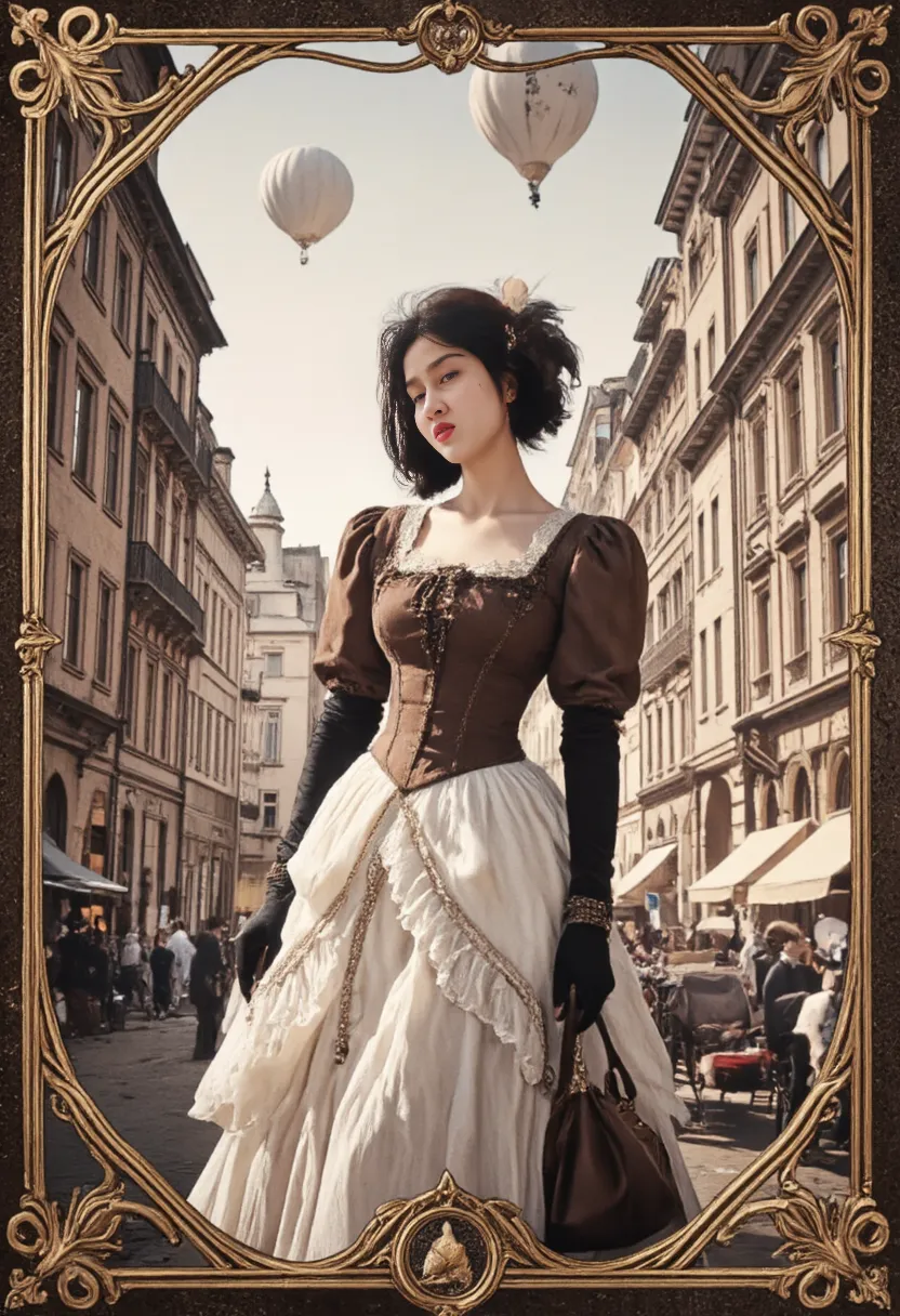 As a high-resolution image of an antique bicycle parked on the busy street of Baker Street. This bike boasts exquisite detailing and a vintage aesthetic., Capturing the essence of a bygone era. rider, Hair fluttering in the wind, They run confidently through the crowded streets.、It gives me joy and happiness。.
Focus on the highest quality, An image made to be a masterpiece in itself. Boasting 8K resolution, Perfectly capture every intricate detail、can be displayed. The image quality is unparalleled, Create a visually stunning experience for your audience. The overall image exudes an award-winning aura.,
The face is at the center of the image, Drawn with meticulous attention to detail. All Contours, Features, Facial expressions are captured with great accuracy. Viewers can immerse themselves in ultra-high resolution detailed faces, Marvel at the vivid depictions. eye, especially, It is an attractive focal point, Shining with stunning detail and realism.
Add depth and visual interest, The ancient Islamic costumes worn give off an exotic vibe., enhancing the overall aesthetic of the image. Tatoo in the chest gives attractive charm, Symbolize their attractive personality.
The color palette of the image is、Carefully selected to evoke a nostalgic and timeless atmosphere。.