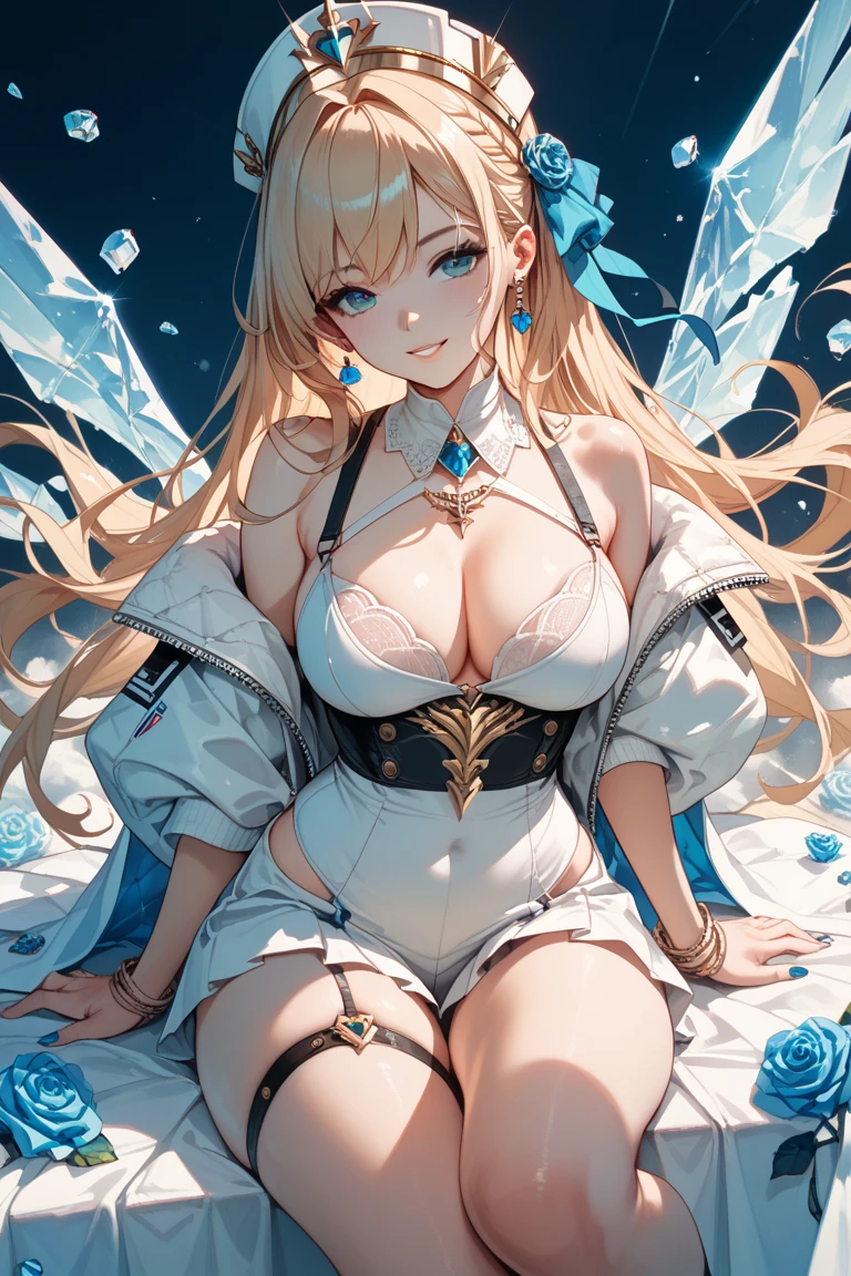 28
（Enrich the picture，Masterpiece level quality）Beautiful 8K CG artwork，Goddess-like posture，sittinng on the river，Postural exercises，Slim and soft，Translucent skin，orange hair、The beauty of extra-long hair, Super Long Straight Hair，The skin  fair and juicy，Underwear uniforms，Perspective Part 1.2x enhanced silhouette effect，Exquisite transparent blue pattern in pajamas，The details are intricate and exquisite，The background  slightly blurred，Charming and lustful leg seduction，Drool，Extra-large big breastlush，Japan goddess，Perfect body slim curves，Scene by the sea，