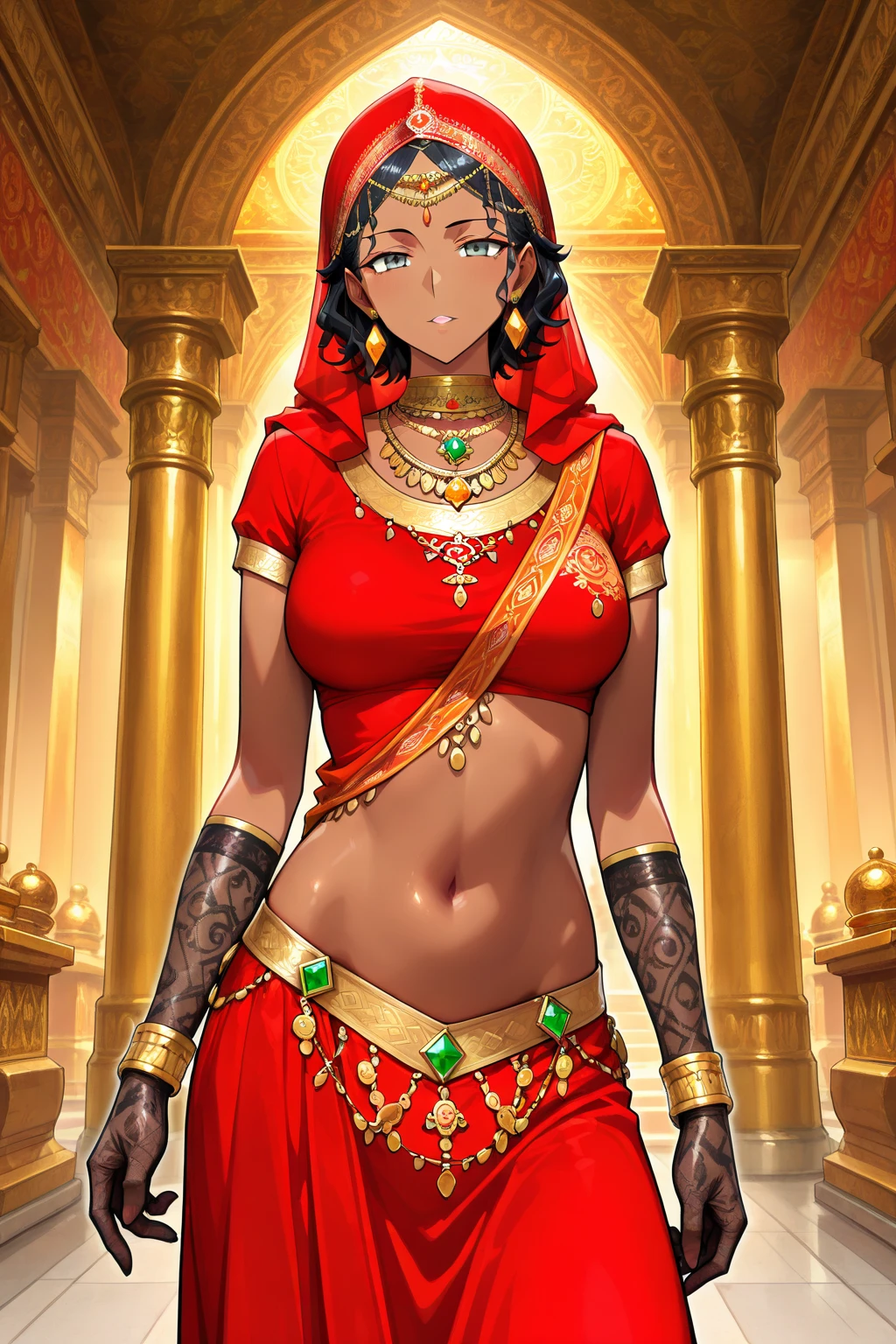 loincloth , Indian Style bra , Ancient India , A strong wind is blowing , Kathakali , motion blur , Brown Skin , plump , (Bengal Tiger:0.9) , Kama Sutra , Wet buds bloom while dripping nectar
