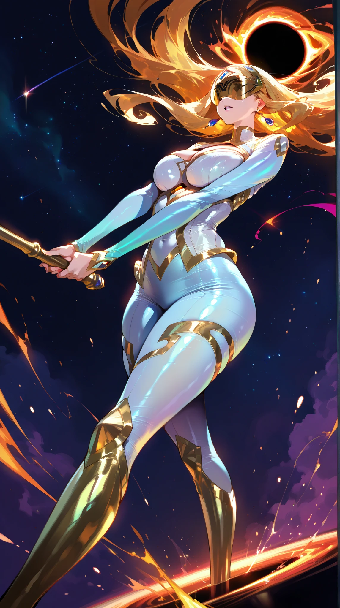 best quality, masterpiece, 1girl intricate detail, (full body), detailed face, smug, looking at viewer, detailed hairstyle, choker, <lora:igawasakura-taimanin-richy-v1:1> igawasakura, orange hair, <lora:Starfire Costume_v1:1> starfire costume <lora:add_detail:1>