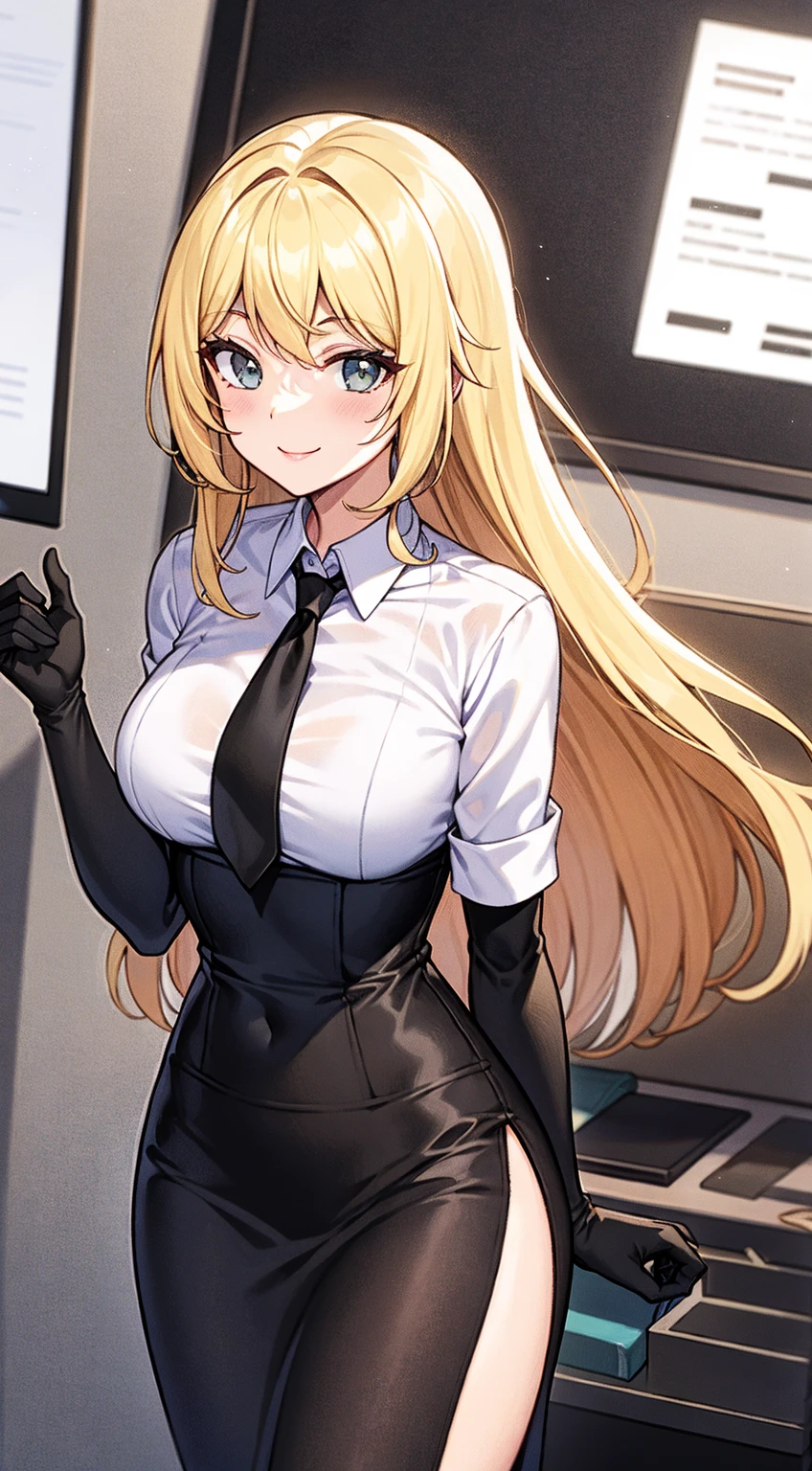 Beautiful girl 18 years old with blonde hair gamer, sorprendida de ver a un joven masculino por ayudar la.